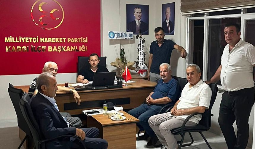 MHP Kargı teşkilatında görev dağılımı yapıldı