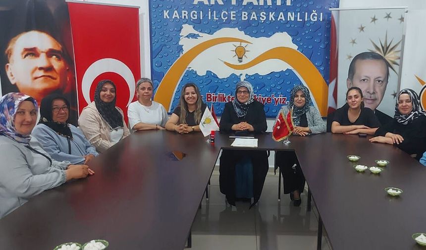 AK Parti Kargı Kadın Kolları çalışmaları değerlendirdi