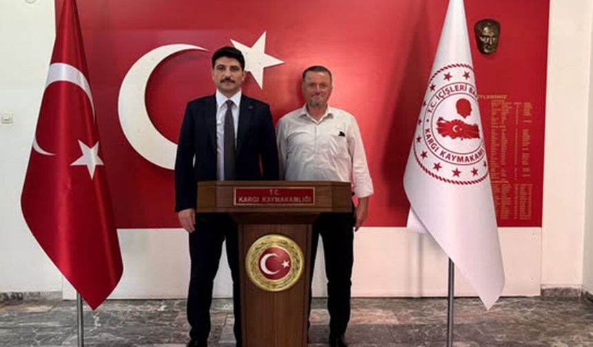 Başkan Dereli’den Kaymakam Kayış’a hayırlı olsun ziyareti