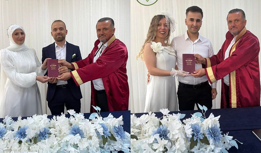 2 çift daha evlilik yolunda ilk adımı attı