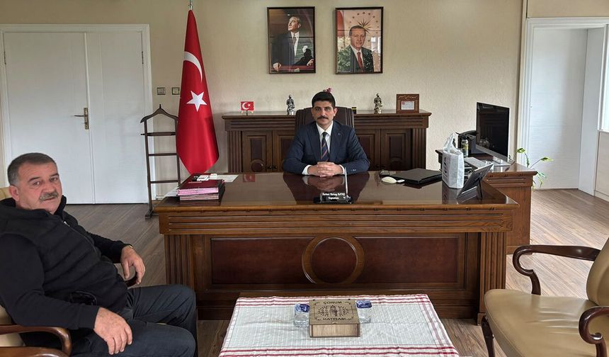 Ziraat Odası Başkanı Tokmak’tan Kaymakam Kayış’a ziyaret