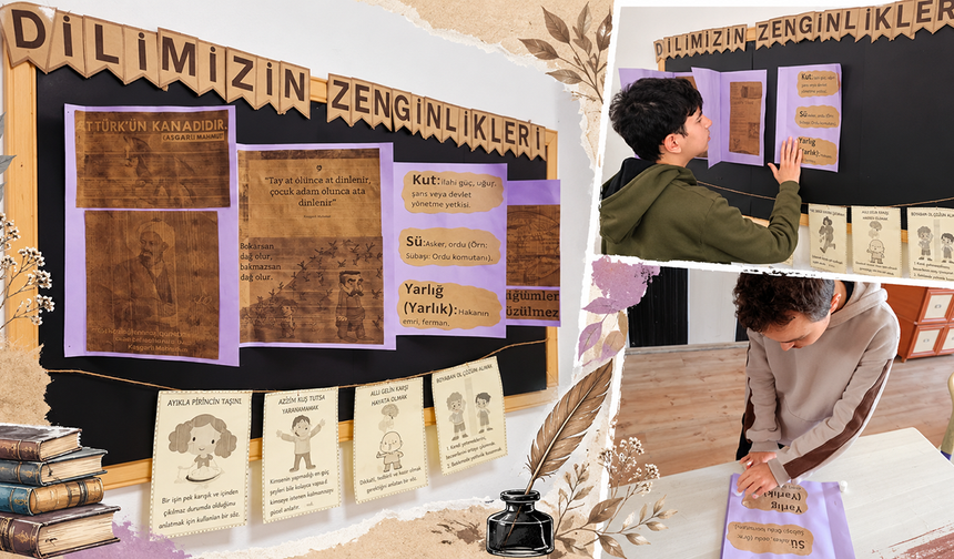 Özel öğrencilerden Türkçe’nin zenginliklerine anlamlı dokunuş