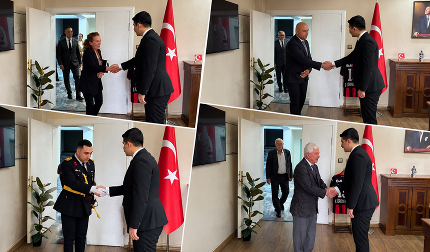 Kaymakam Kayış, Cumhuriyet Bayramı tebriklerini kabul etti