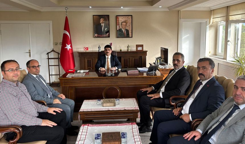 Türk Eğitim-Sen heyetinden  Kaymakam Kayış’a ziyaret