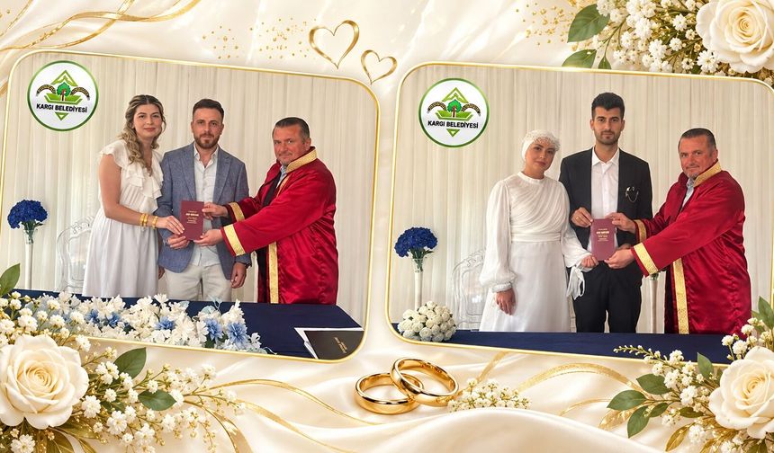 Başkan Dereli genç çiftlerin nikâhını kıydı