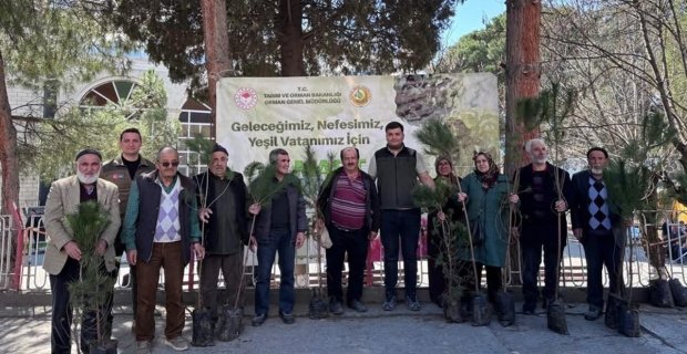 Kargı’da vatandaşlara 400 adet fidan dağıtıldı