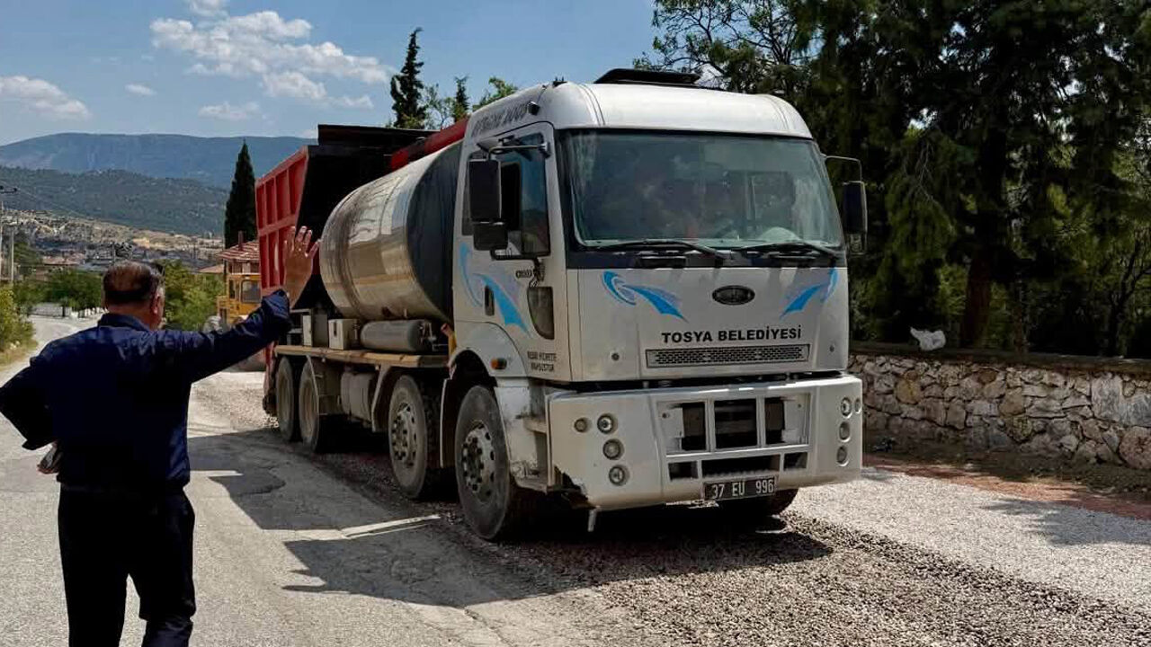 Asfaltta Kargı-Tosya işbirliği