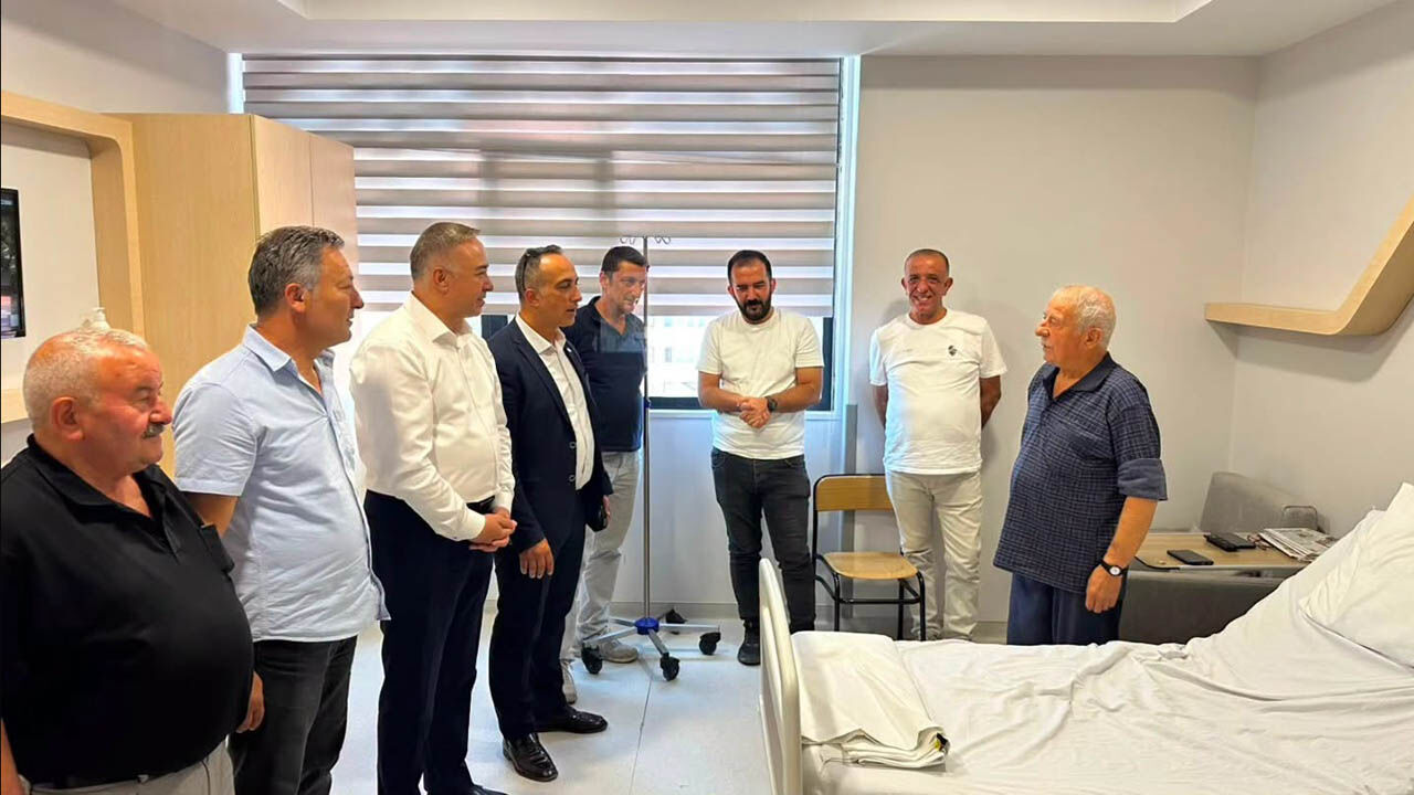 Mehmet Helvacı’ya geçmiş olsun ziyareti